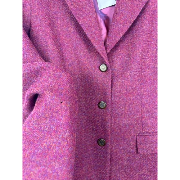 NWT Talbots 100% Wool Blazer Jacket Cranberry Crest Buttons Made in USA 16 - Picture 4 of 16